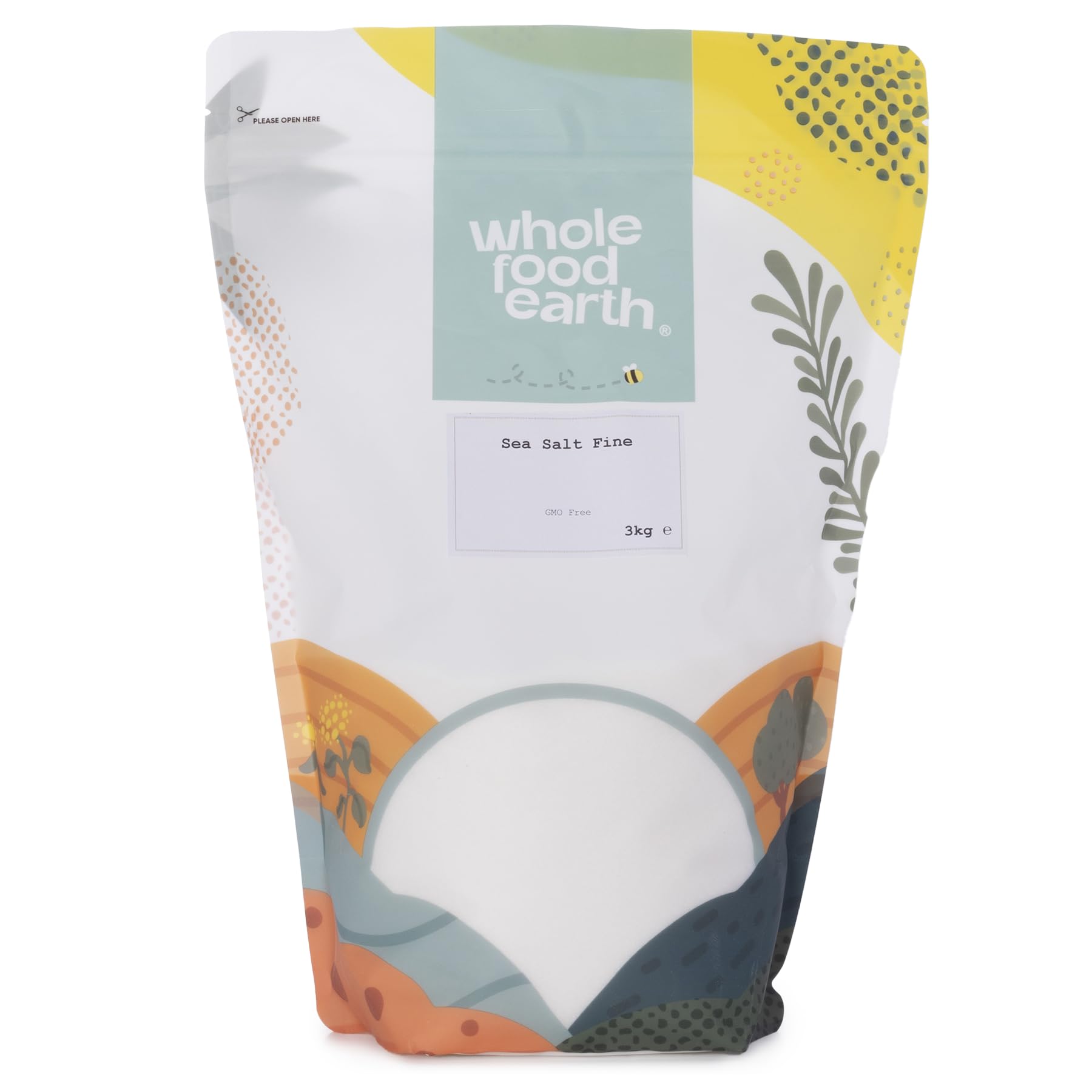 Wholefood Earth Fine Sea Salt 3 kg | GMO Free