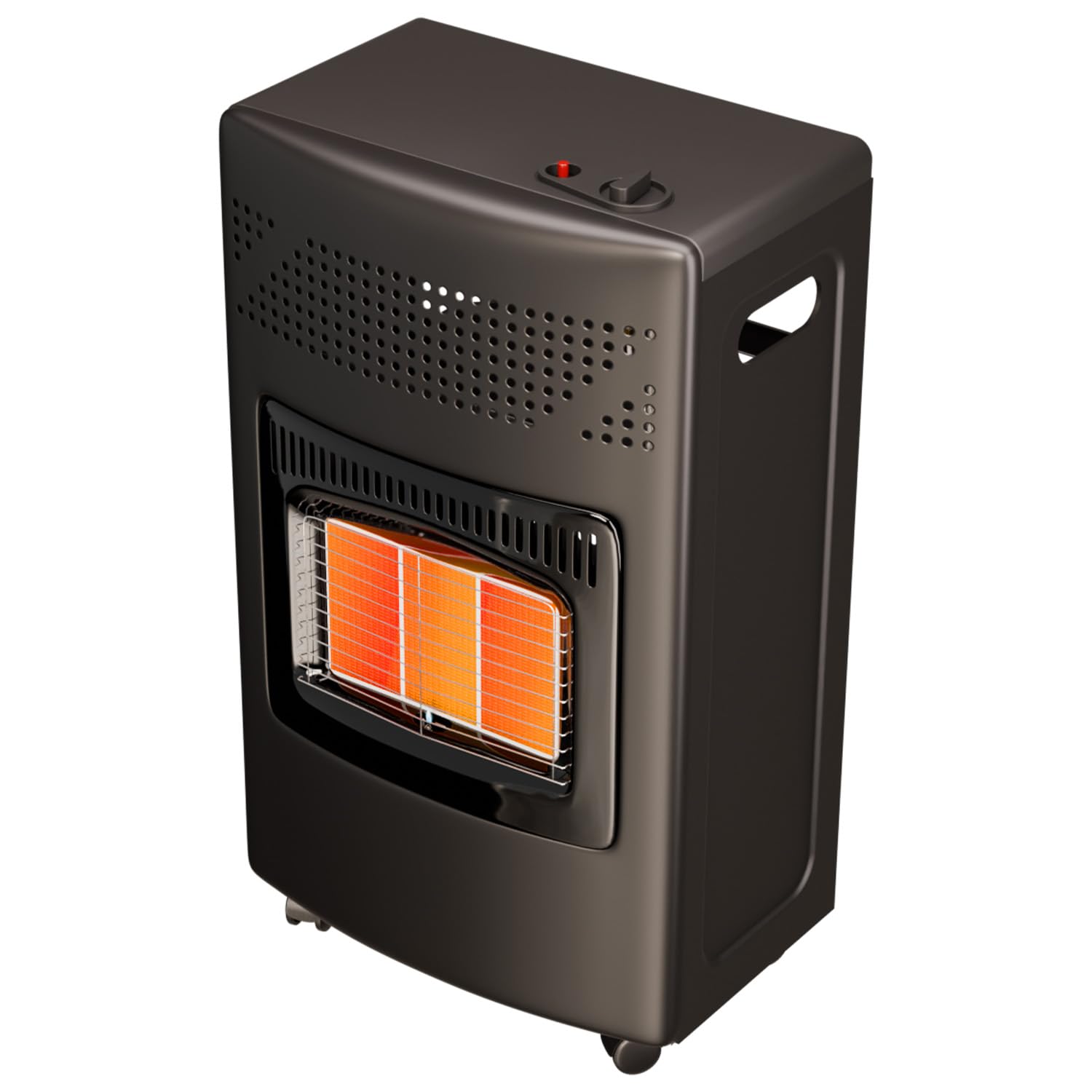 Tronitechnik® Heizgerät 4200 Watt 3 Stufen Gasheizofen Gasheizgerät Gasheizer Keramik Gasofen Gasstrahler für Gasflasche Propangas Heizer, Heizung inkl. Gasdruckregler mobil energiesparend