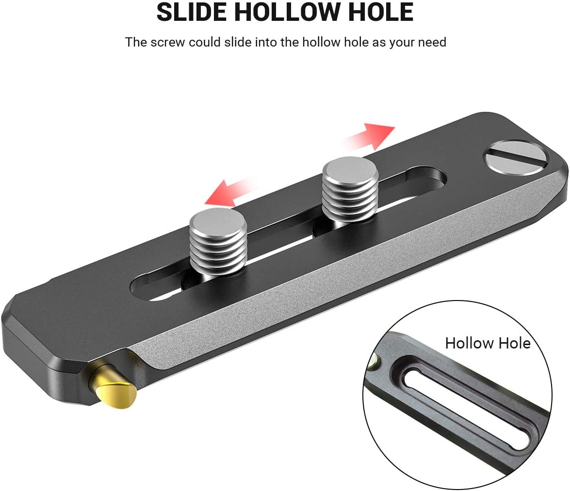 SMALLRIG Universal Low-Profile Quick Release NATO Rail Safety Rail 70mm/2.8inches Long with 1/4'' Screws for NATO Handle Camera Cage EVF Mount – BUN2483 - Image 4