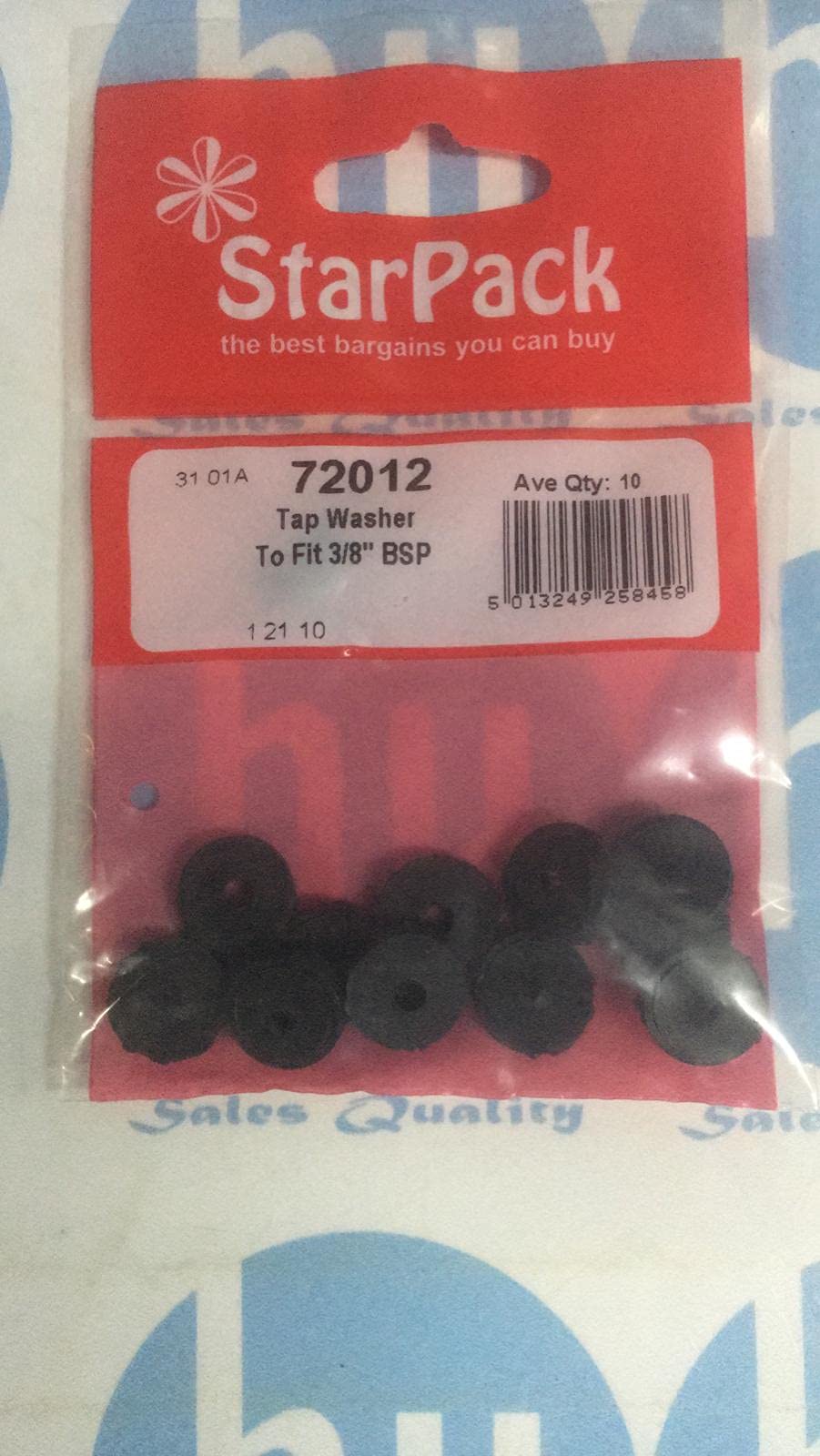 Tap Washers To Fit 3/8in. Bsp (18 Pcs)