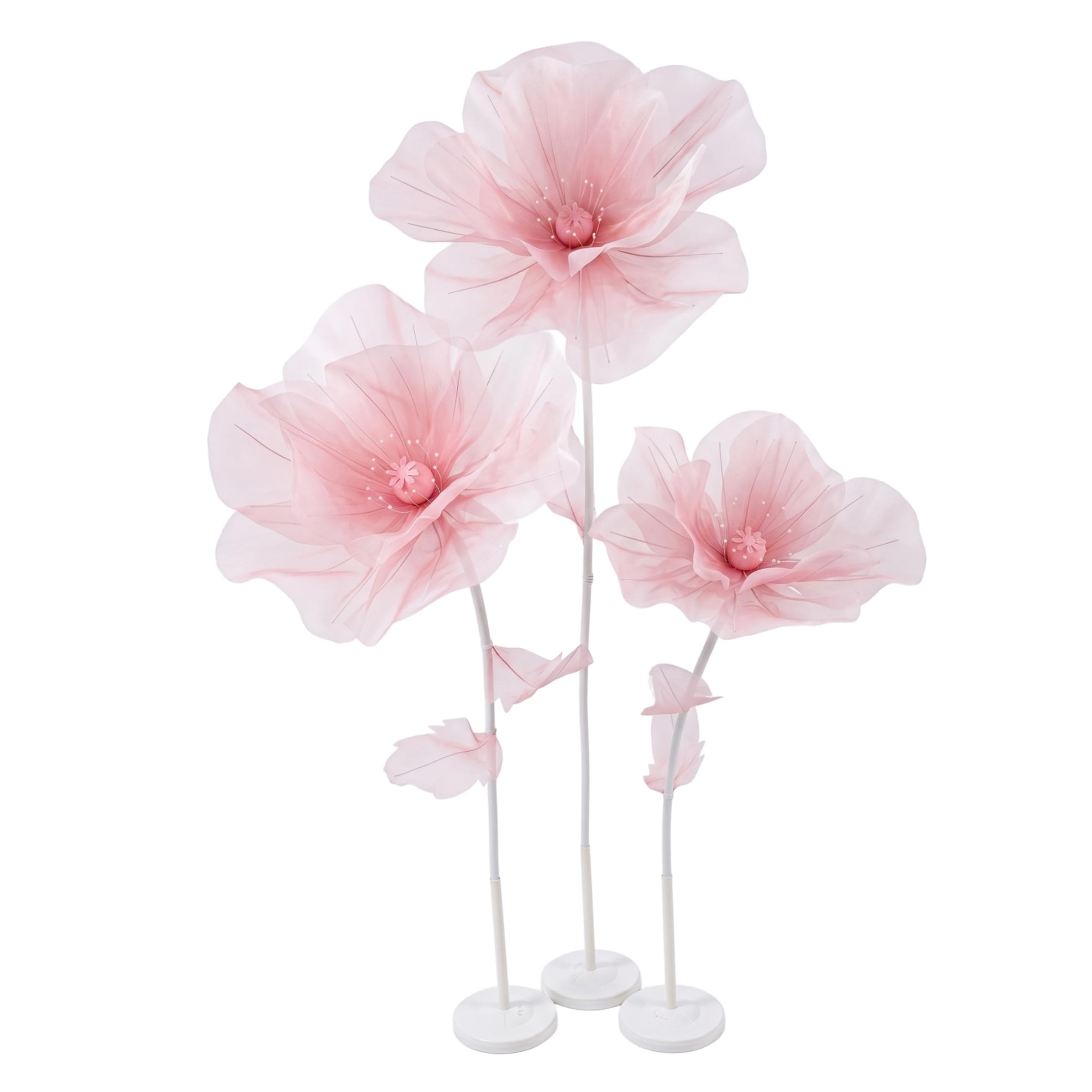 Fleurs géantes pour accessoires de photographie et arrière-plan de studio