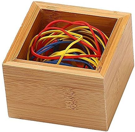 YBM Home Caja organizadora de cajones de bambú, almacenamiento multiusos para cajón de basura, oficina, hogar, cocina, dormitorio, habitación de los