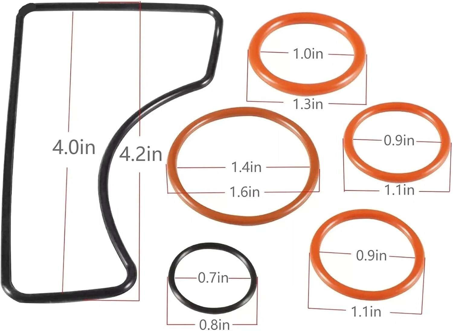 6pcs/Set Housing Installation Gasket Seal Kit Compatible with I II III Drives 16755T 1 16755Q1 L
