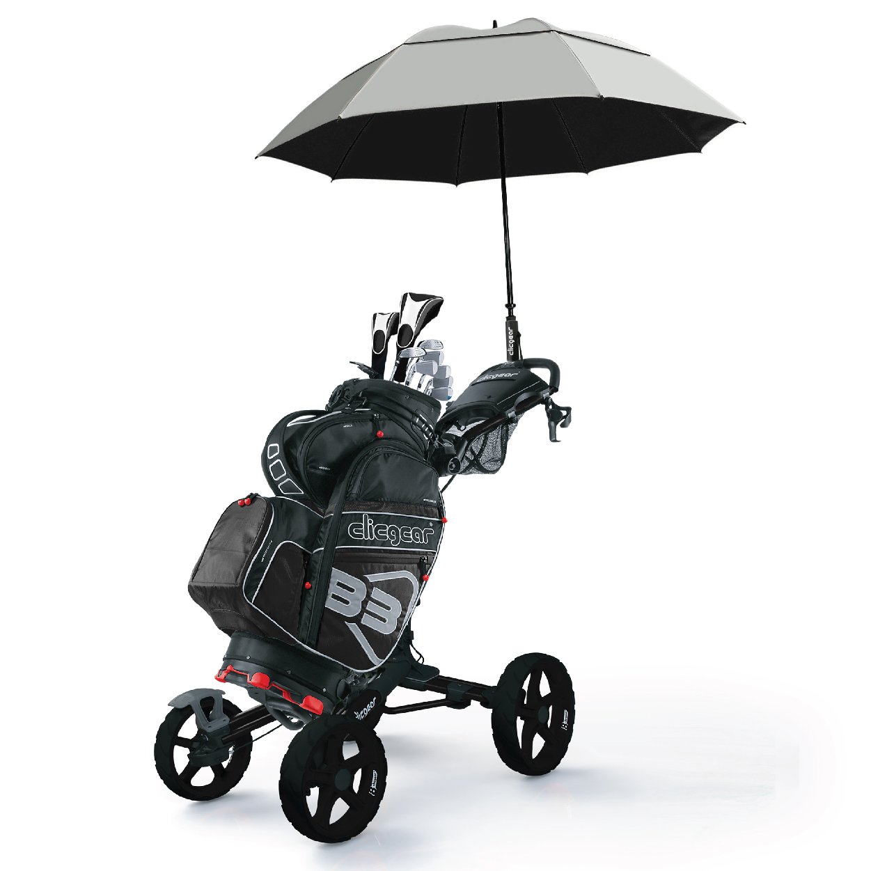 ProActive Sports Sun tek - Paraguas de 68 Pulgadas con protección UV y ventilación