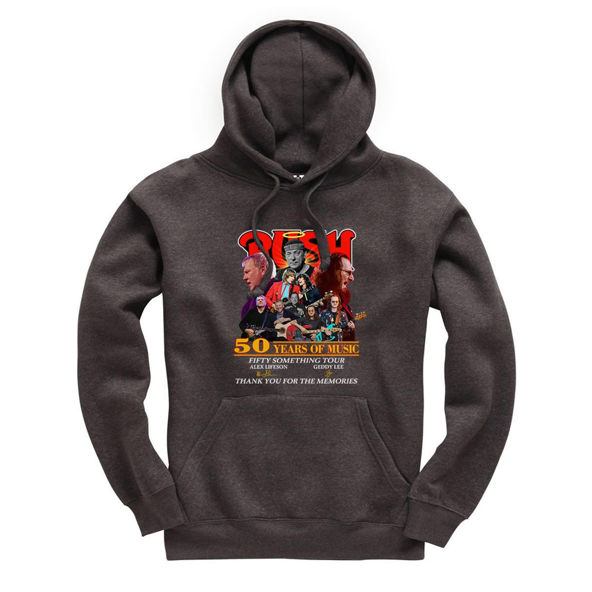 New Spirit Original Rush fifty something 50 years iconic alex rock geedy pop punk icons cool Jumper Unisex Funny Adults Hoodie Jumper Dark Heather
