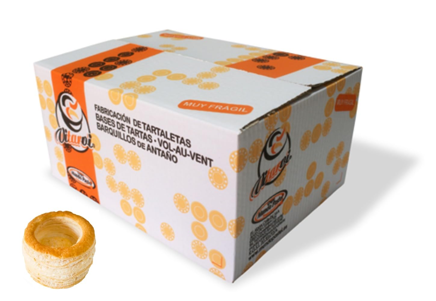 Vol au Vent de hojaldre redondo Mariola 75 mm Vitarvi 60 unidades