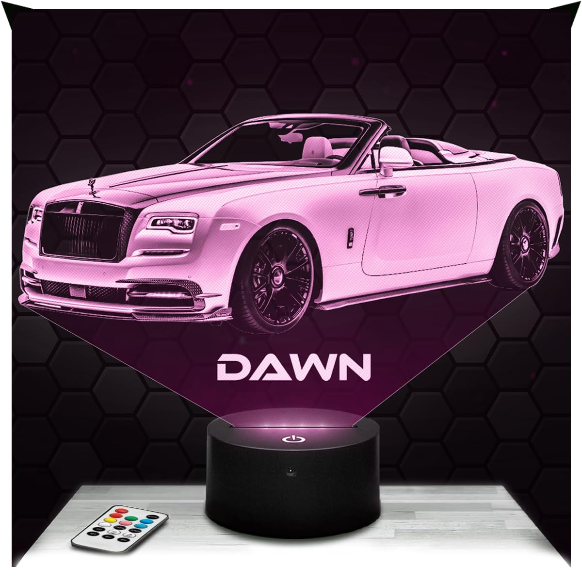 Lampephoto.fr - Car Rolls R Dawn Supercar Tuning 3D Lamp Decoration, Gift Idea, Car Rolls R Dawn Adult Night Light Room Decor. Original Christmas, Gift Idea, Led Bedside, Merchandising
