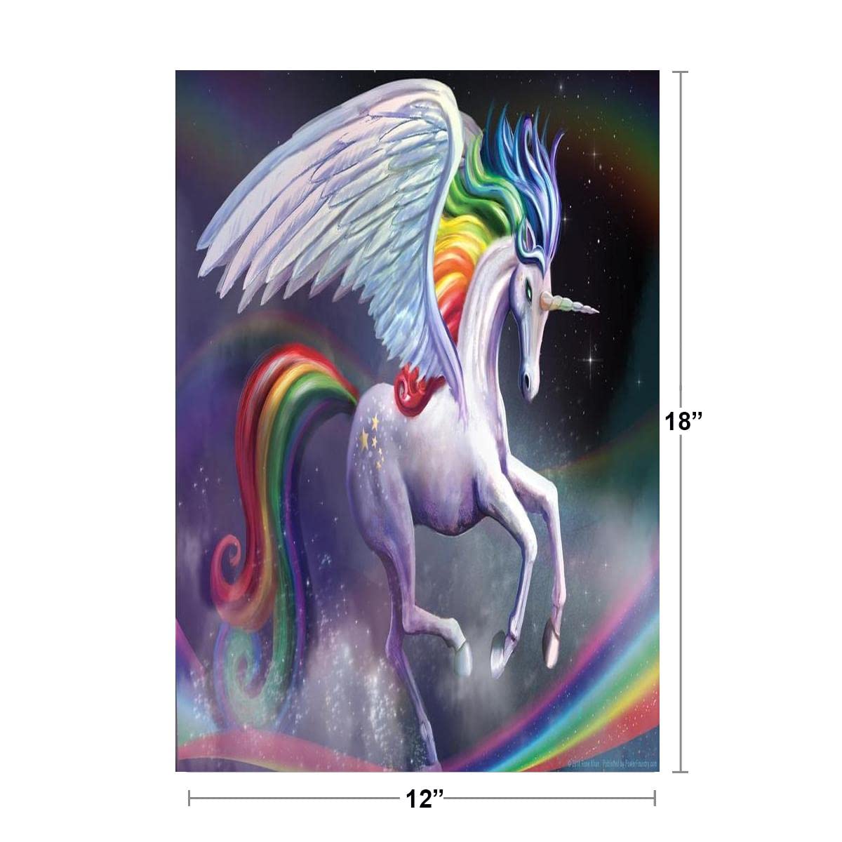 Amazon.com: Rainbow Dancer Unicorn by Rose Khan Cool Wall Art