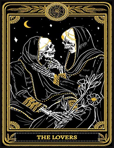 The Lovers: The Lovers Tarot Card, The Lovers Tarot Card Notebook, Divination Notebook, Magic Reading Notebook, Witchcraft Supplies, Mystic Notebook, Fortune Telling Notebook, Tarot Notebook