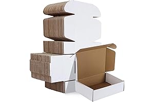 Shipping Boxes Duzcli: Compact and Sturdy White Corrugated Cardboard Boxes for Every Mailing Need