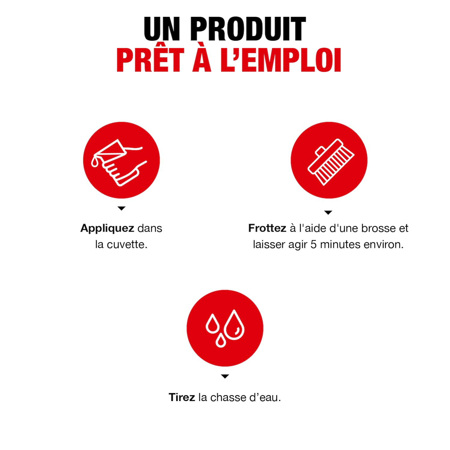 SPADO - Décap'choc rénovateur WC - Formule surpuissante - désinfecte et désodorise - Spécial cuvettes encrassées - Sans danger pour l'émail et canalisations - 3 L - Fabriqué en France