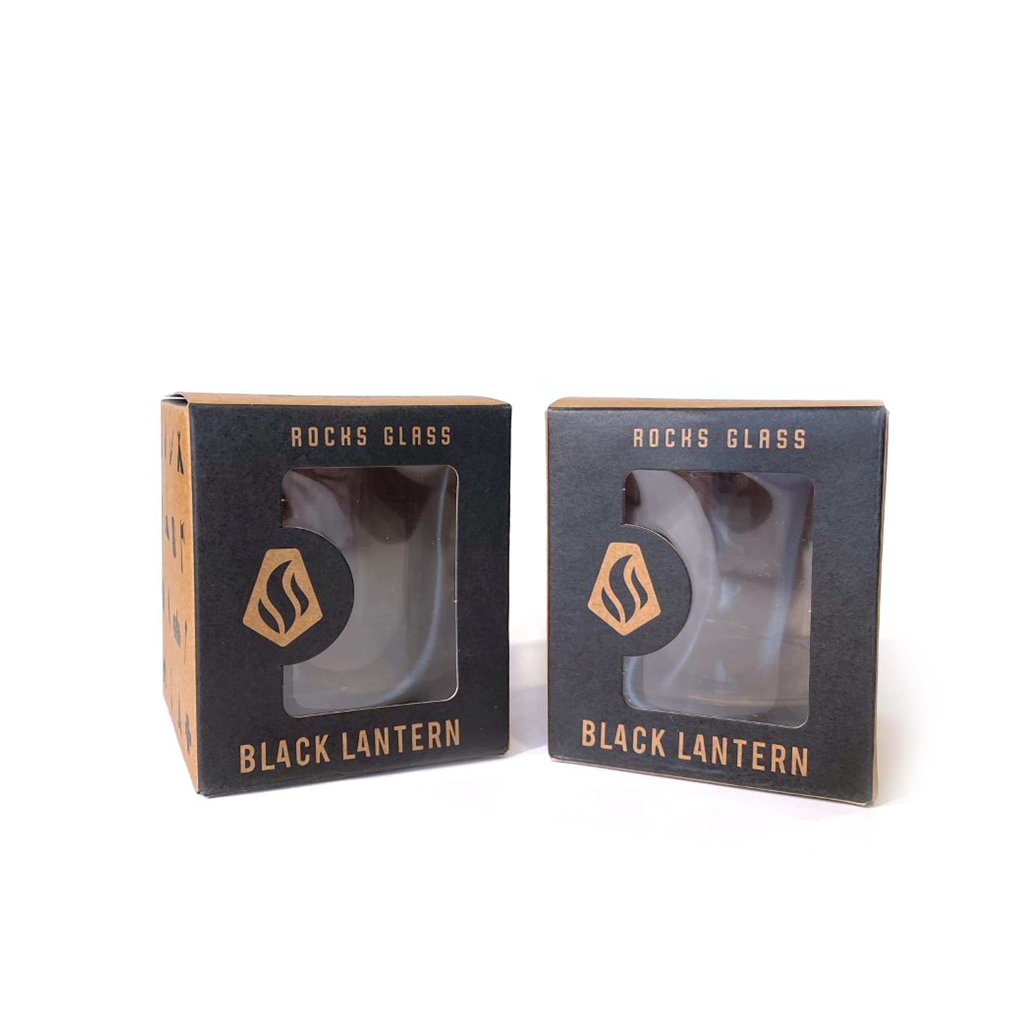 Black Lantern Whiskey Glasses - Unique Themed Cocktail & Everyday Use Drinking Glasses, Perfect for Outdoor Enthusiasts & Nature Lovers (Set of Two 11oz. Glasses) Blackbird and Forest Design