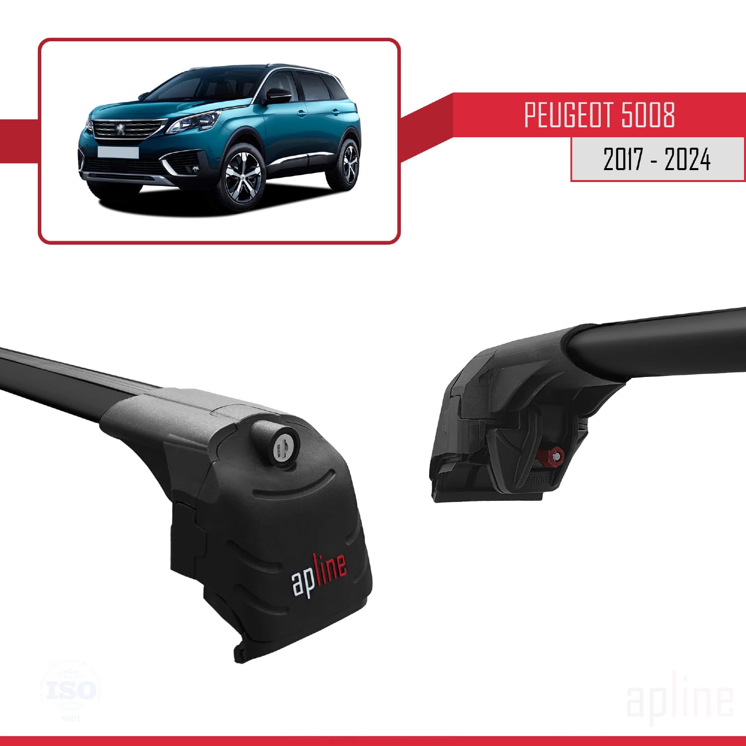 Dachreling Träger Dachträger Für Peugeot 5008 20 Produktbild-Vorschau 4