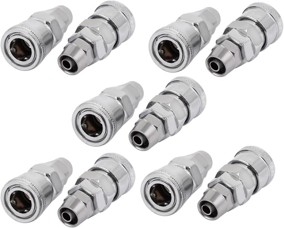 SP-30 Air Civil equipment hardware accessories Compressor Zinc Plated Quick Coupler 10PCS for 10mm Pipe Outter Dia Model:59as132qo147