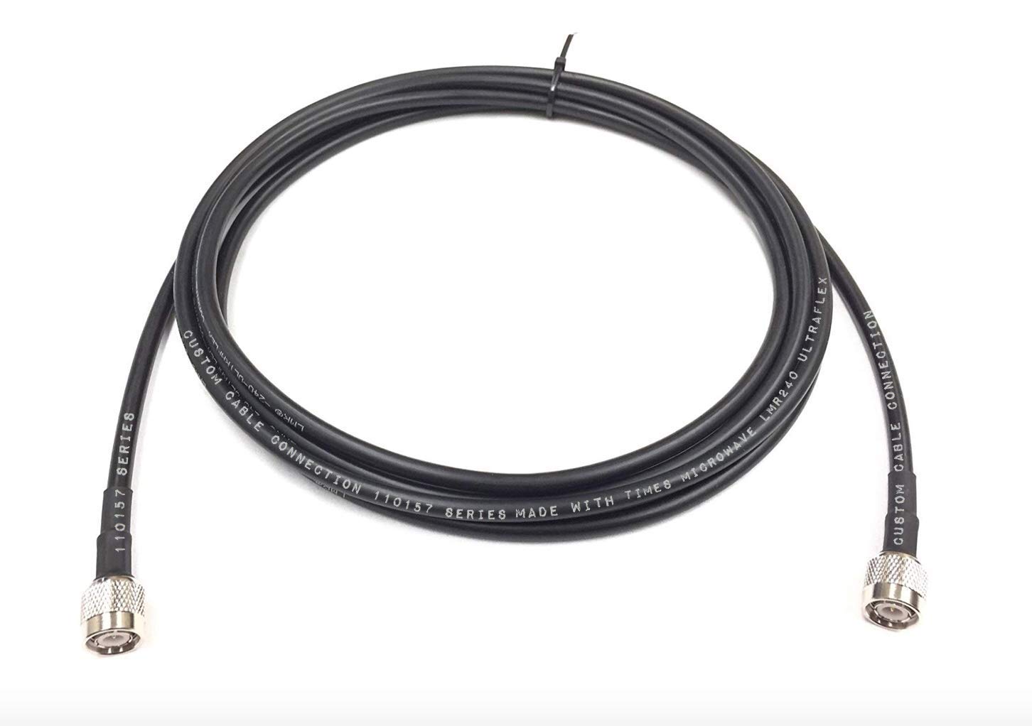 Cavo Coassiale LMR240 Da TNC Maschio A N Maschio | Lunghezze Da 10 A 50 Piedi - Fatto In USA