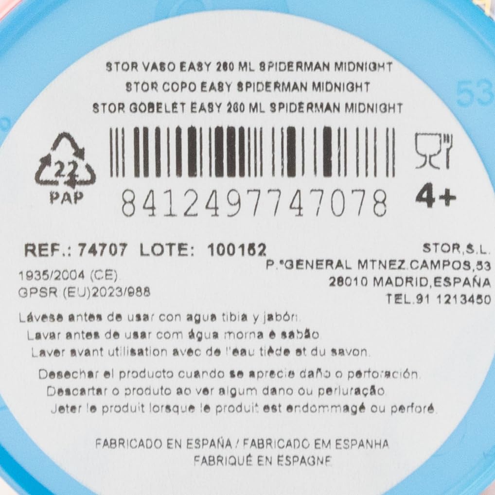 STOR Reusable BPA-Free Kids’ Plastic Cup 260 ML, Transparent - Image 3