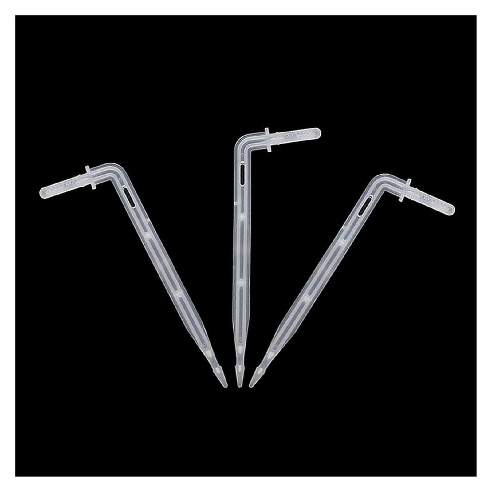 Greenhouse Micro Drip Nawadnianie 4 / 7mm Wąż Zakrzywiony Strzałka Dripper Ogród Nawadnianie 4mm Elbow Elban Dripper Micro Drip Drip Drip Dripper Water Dripper 400 sztuk