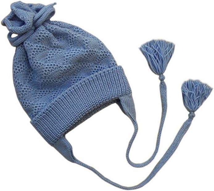 Hat 100% Merino Wool Children Baby Girl boy Knit Knitted Winter hat
