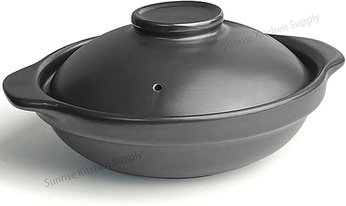 Miniatura 6 de Black Cazuela Clay Pot Sunrise Kitchen Supply (30 oz)