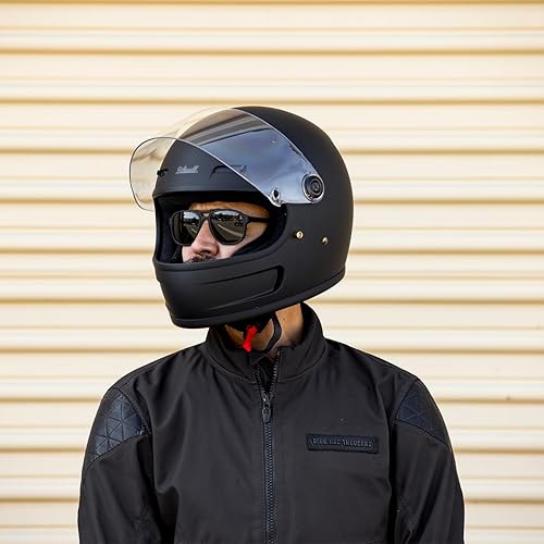 Miniatura 5 de Biltwell Gringo SV ECE R22.06 - Casco de motocicleta - negro plano pequeño - Cara completa clásica con escudo y rejillas de ventilación