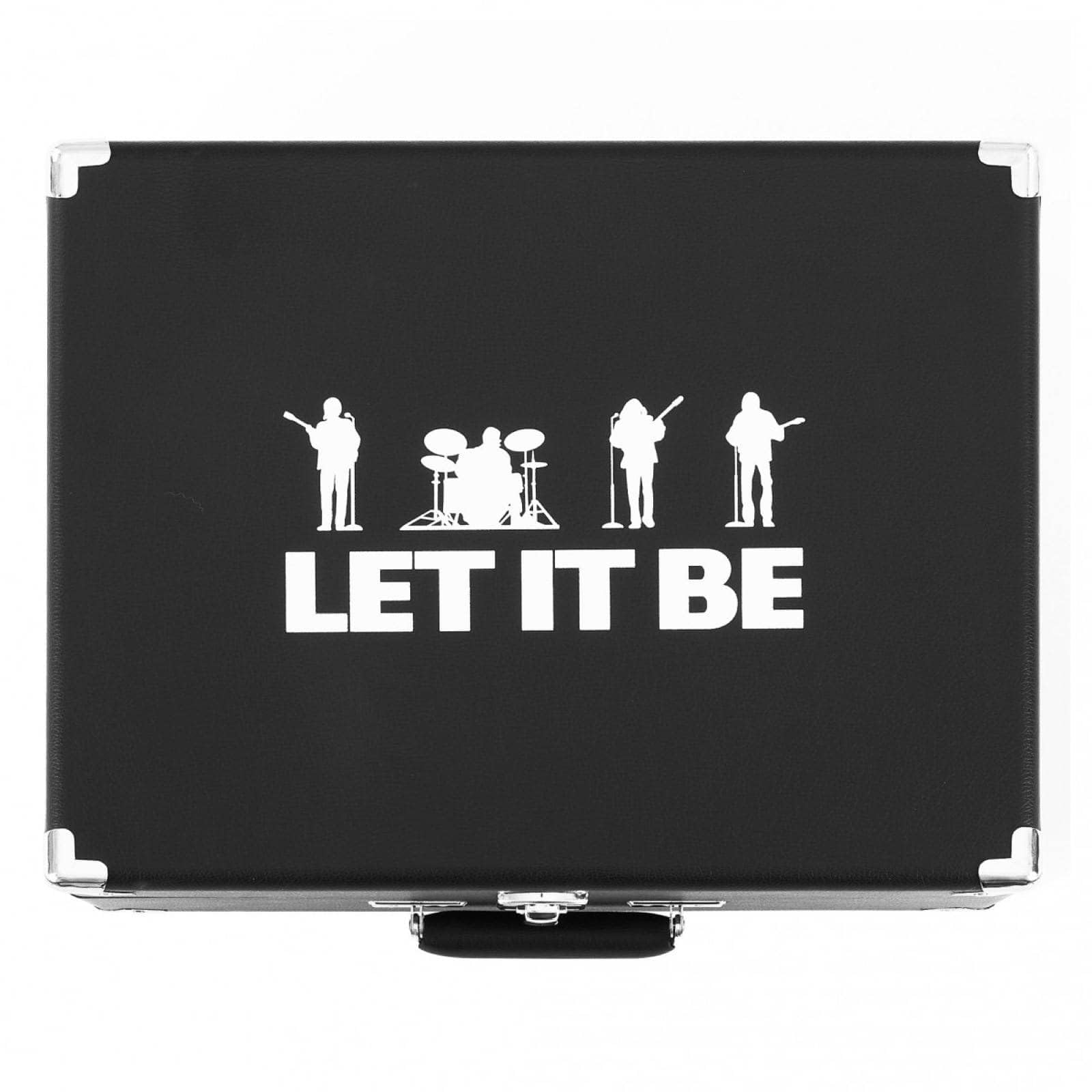 Crosley The Beatles Let It Be Anthology - Tocadiscos portátil con Bluetooth de PVC, reproductor de vinilo de maleta de 3 velocidades, tocadiscos domésticos para discos de vinilo, altavoces estéreo