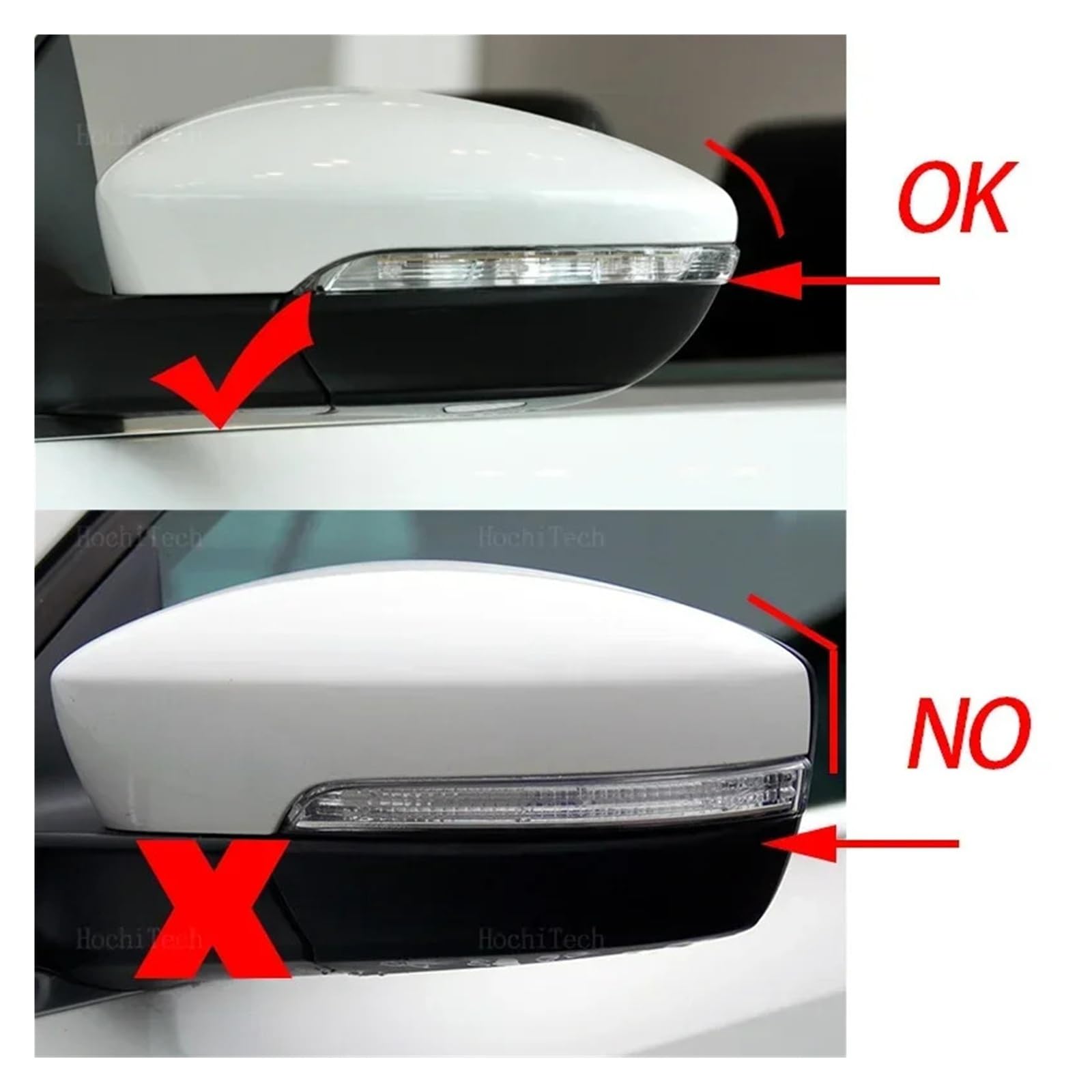 Apto for Volkswagen VW CC 08-16 EOS Scirocco Jetta MK6 Passat B7 Bettle A5 EU, espejo retrovisor con calefacción for puerta izquierda o derecha.(1pc Right)