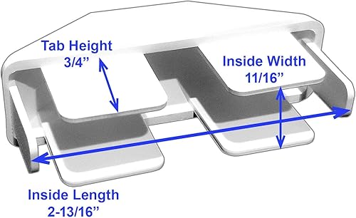 Miniatura 6 de Jake Sales Tapas de vinilo para valla de piquetes  78 pulgadas x 3 pulgadas con orejas de perro  Tapas blancas para piquetes  Paquete de 5