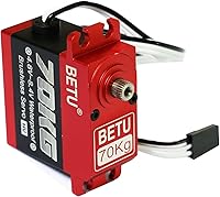 Vista 6 de 154.3 lbs Servo, Waterpoof Servo, servo de alto par compatible con 1/5,1/6, 1/8, 1/10 RC coche/robot/barco