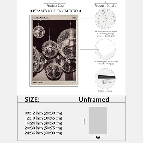 Miniatura 2 de Arte de pared de periódico retro de los años 70, pósteres vintage en blanco y negro, impresiones de lienzo estéticas de moda, arte de carrito de bar