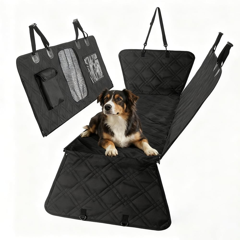 SZMBHSD Pet Car Seat Cover Back Seat Dog Mat Anti-slip And Durable Pet Car Cushions for Travel, Compatible with Hyundai Accent Bayon Elantra EON Getz Genesis i10 i20 i30 i40 IONIQ,B-normal