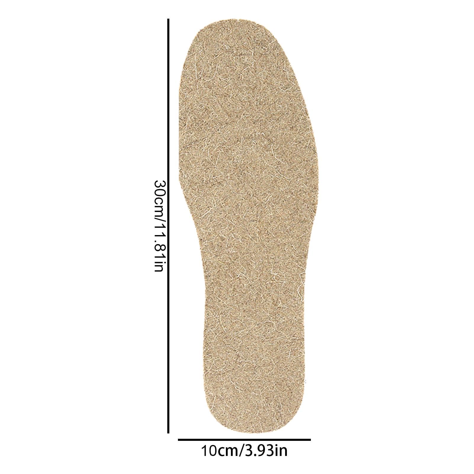 TIESTRA Solette Invernali, Soletta Per Scarpe In Lana, Solette Scarpe Invernali Per Stivali, Scarponi Lavoro, Pantofole, Solette Termiche Suole Scarpe Super Calde Morbide Comfort, Grigio EU36 - Foto 7