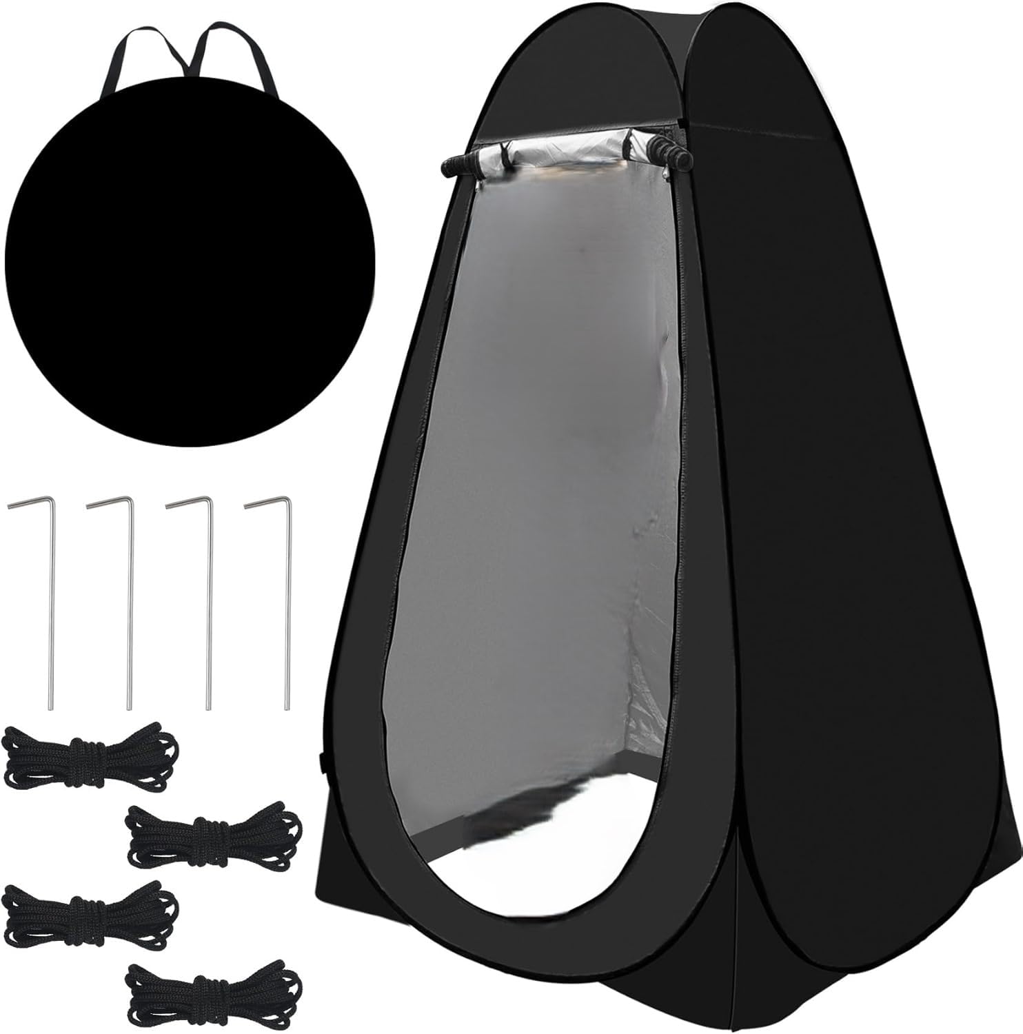Nefhem Pop-Up Privacy Tent – No Assembly Beach Shower Tent with UV Protection & Ventilation, 47