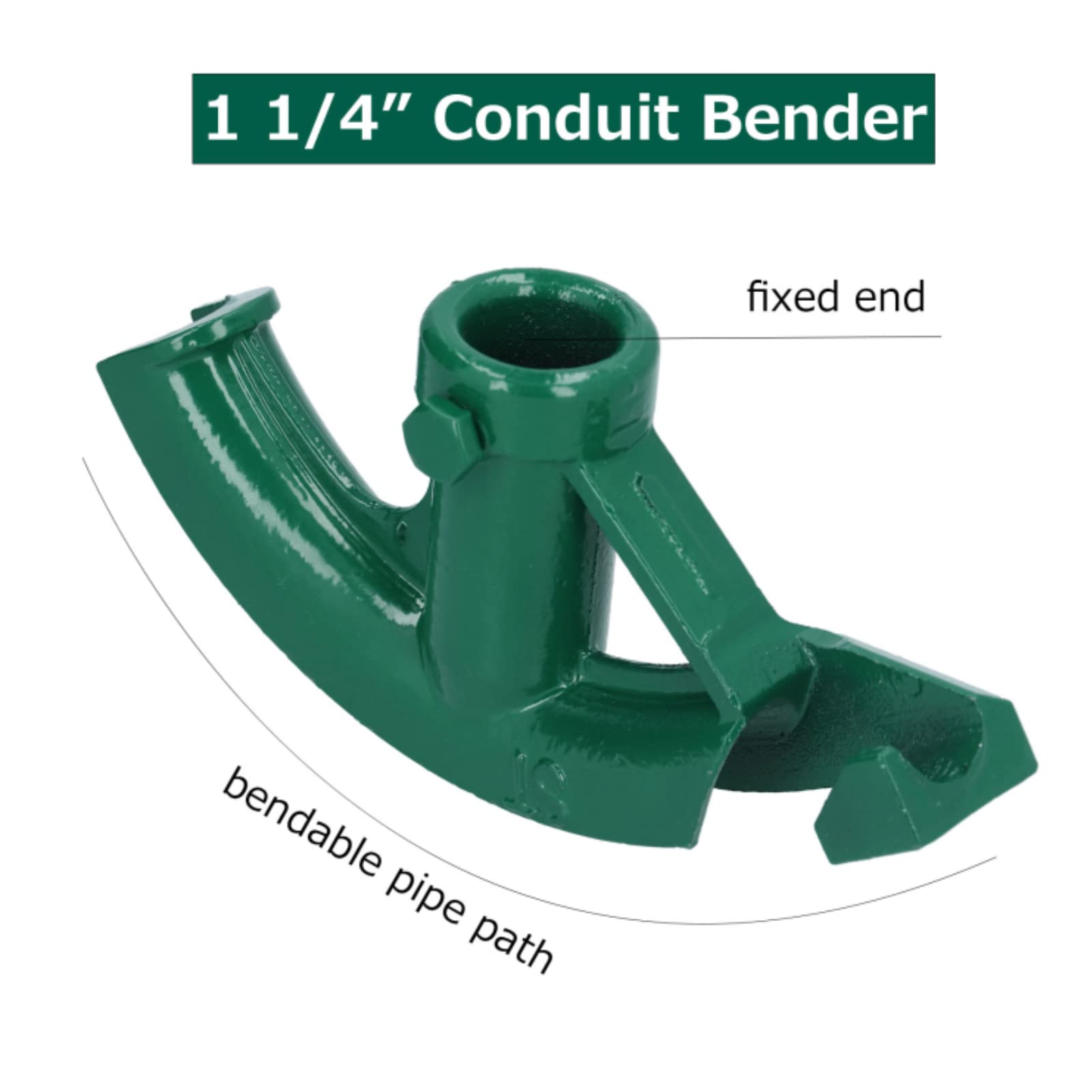 Cintreuse De Tubes 3 En 1, 5/8", 3/4", 1", 1/4", Pour Tube Galvanisé 90°-180°, En Fil Électrique, En Alliage D'aluminium, En Fer Fin, PVC, Tuyau En Plastique Etc. (1 1/4")