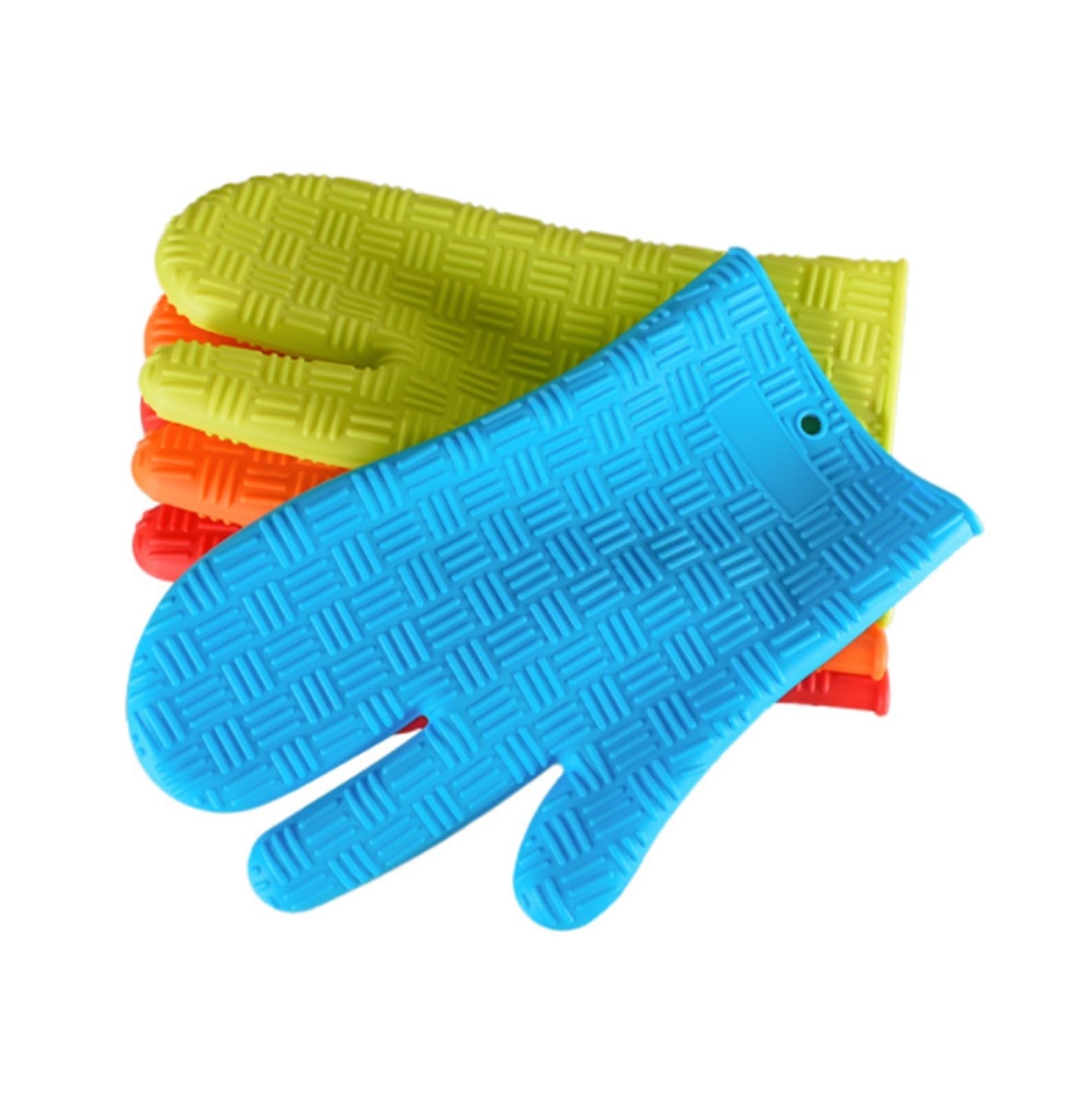 Gants de Cuisine 1 Paire De Gants De Four en Silicone, Résistants À La Chaleur, Adaptés À La Cuisson Et Aux Grillades Manique(Oranje)