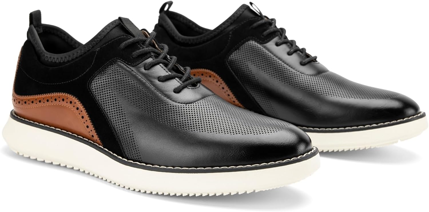 Meijiana Men's Oxford Shoes Dress Shoes Men's Lightweight lace-up Fashion Shoes - Image 3