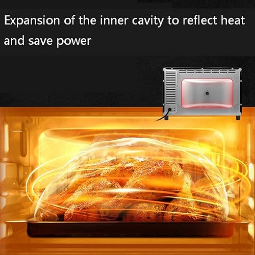 Miniatura 5 de Mini horno de 26L 1500W temperatura controlable 212.0-446.0 F y temporizador de 60 minutos 3 modos de calefacción hogar multifunción pastel de
