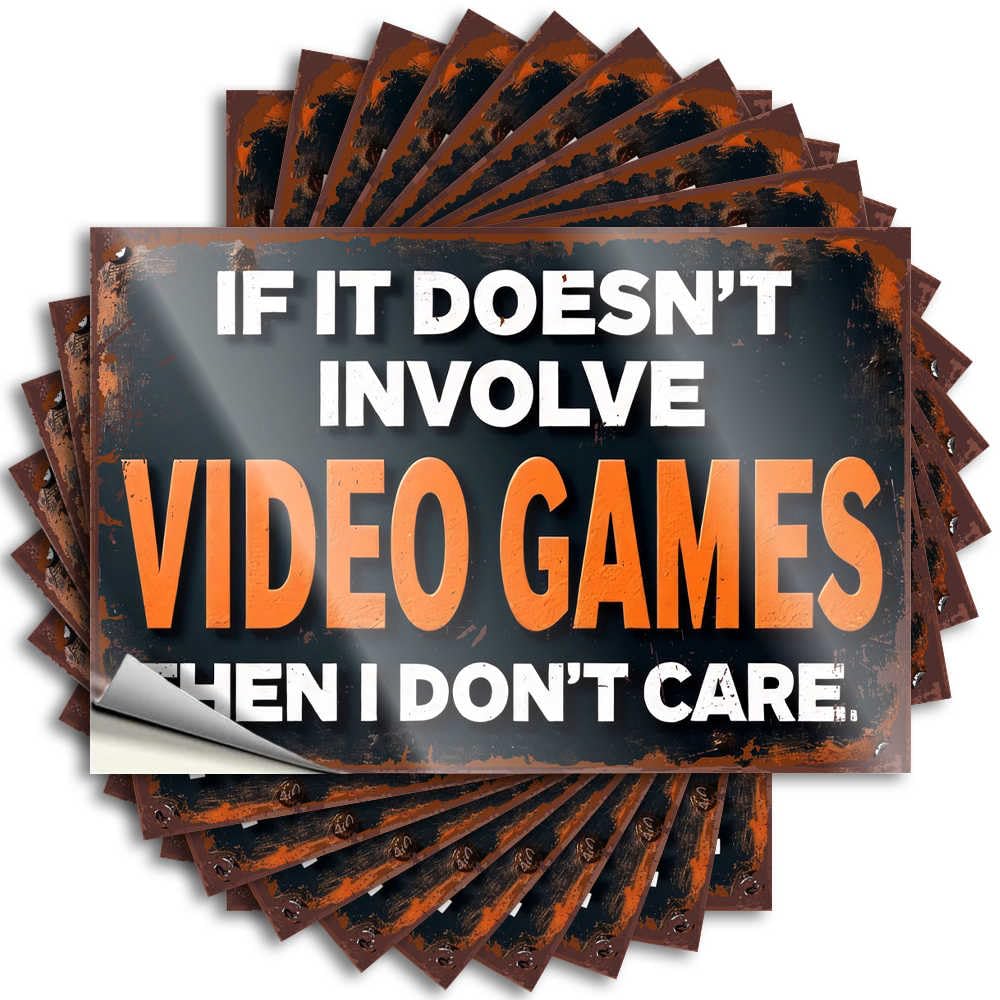 Abipuir - Toolbox Stickers for Video Games: 10 x Inappropriate Motorcycle Helmet Stickers (12 x 18 cm)