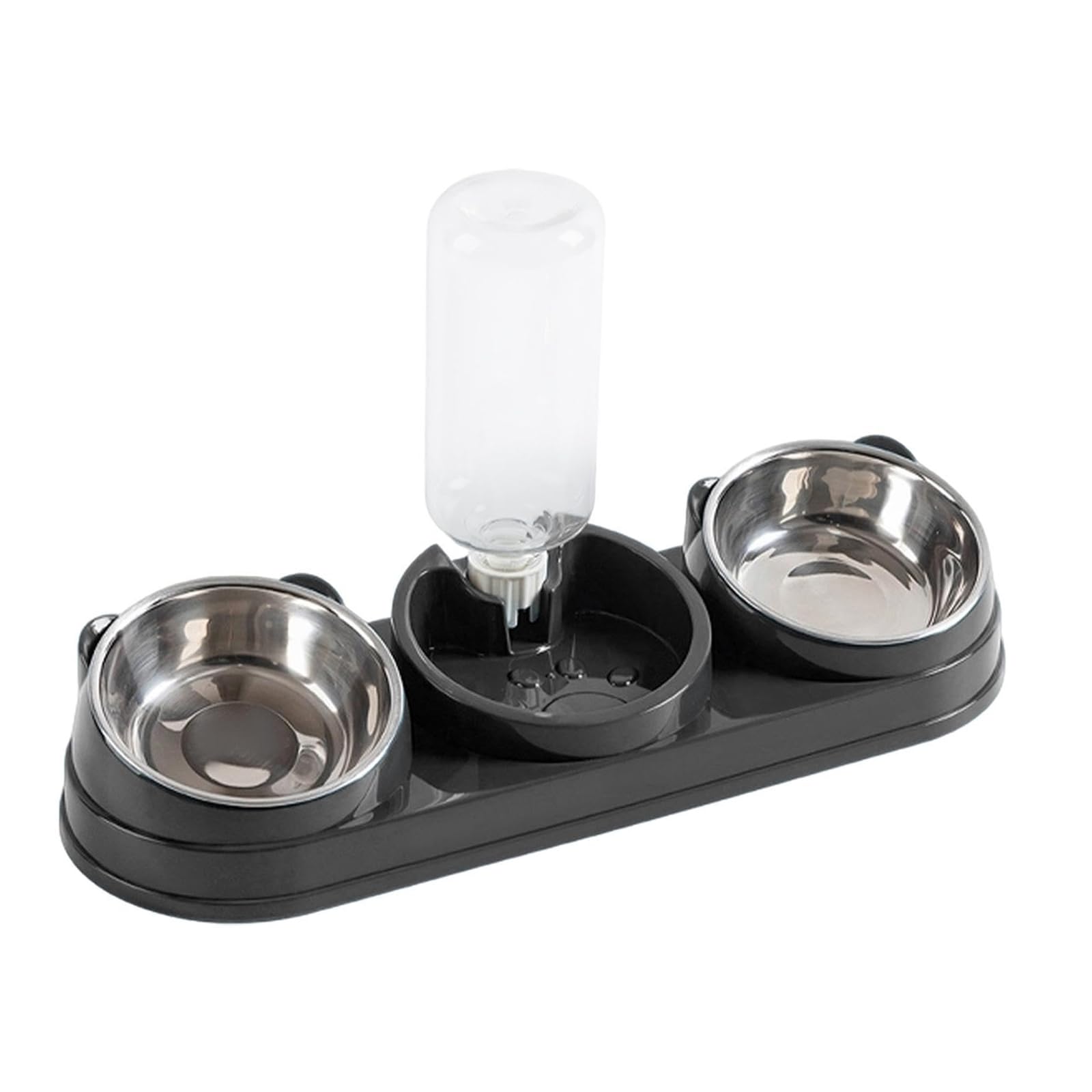Gamelle surélevée pour animaux au design moderne et abreuvoir automatique chic
