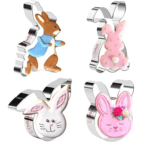 Easter Rabbit Cookie Cutters