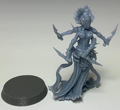 Miniatura 3 de Reina Araña - RPG - Calabozos y Dragones - DND - Pathfinder - Señor del Anillo - Figura miniatura (gris/sin pintar)