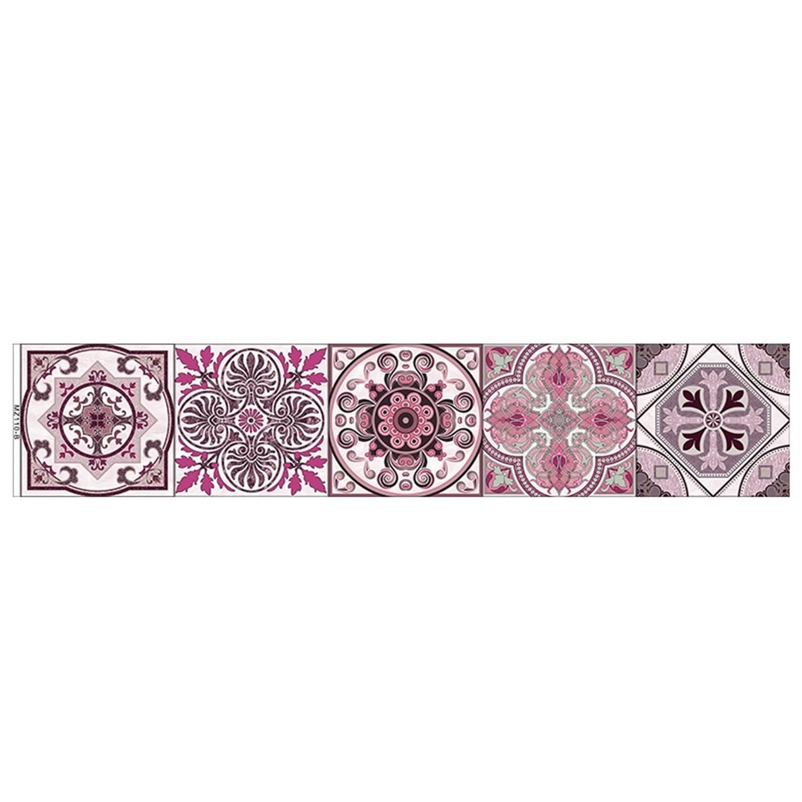 EJvkrbtx Tile Stickers Multicolor Multiple Sizes Self-Adhesive Mural Kitchen(Color 8,15cmX75cmX1pc)