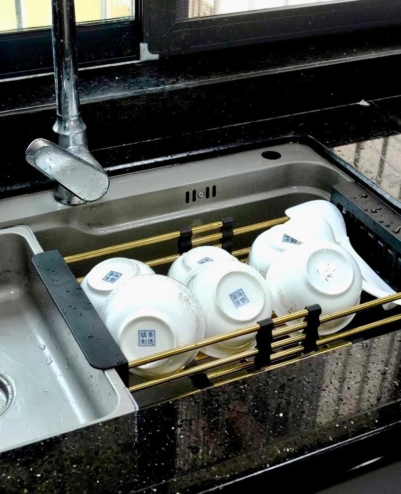 Gold Kitchen Sink Drying Rack