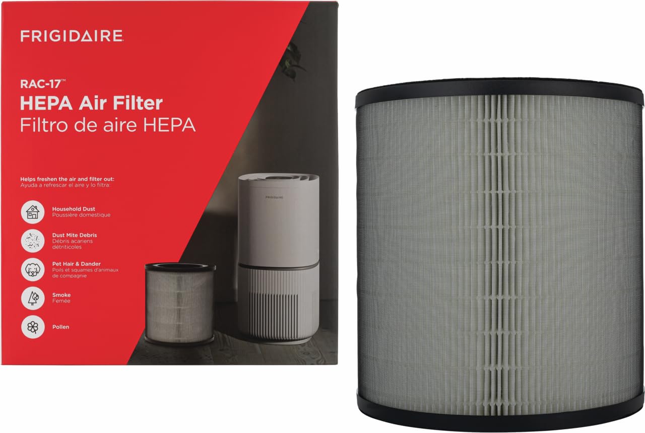 Filtre à air HEPA PureAir RAC-17 de rechange anti-pollen et fumée de maison