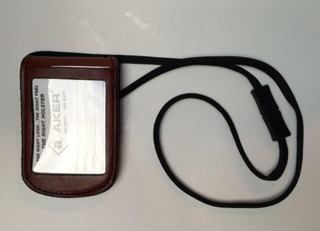 Aker Leather Aker - 597 Neck Badge And Id Holder - A597-TP (Brown)