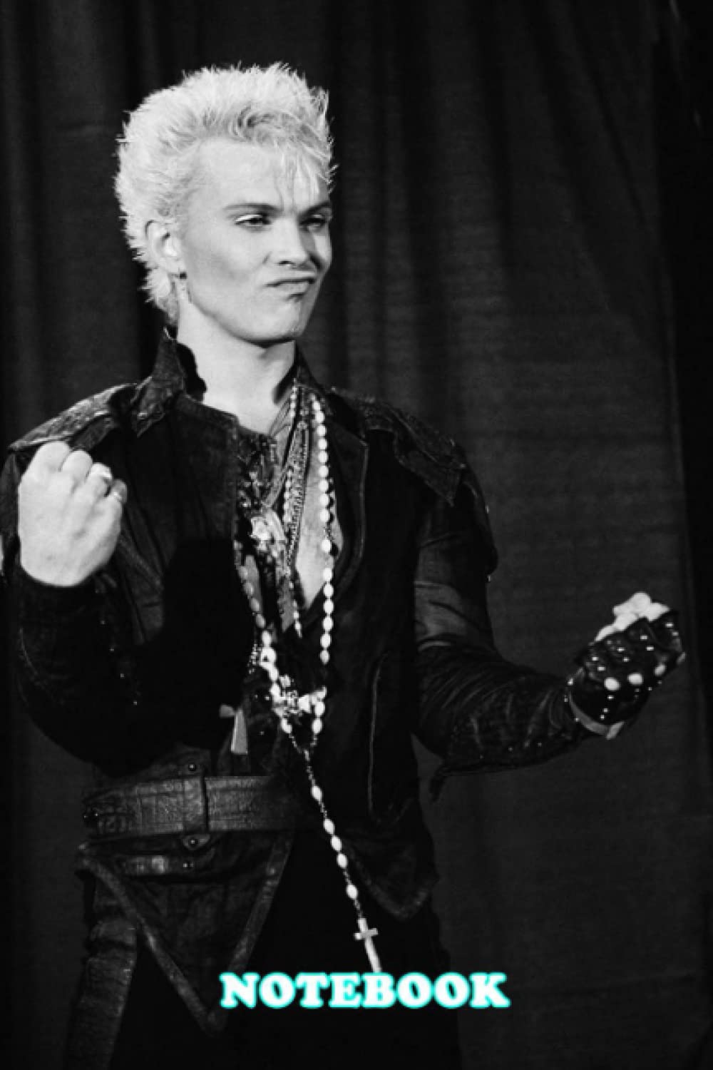 Notebook : Billy Idol Blank Lined Journal Notebook to Write Down Things, Thankgiving Notebook , Take Notes #58