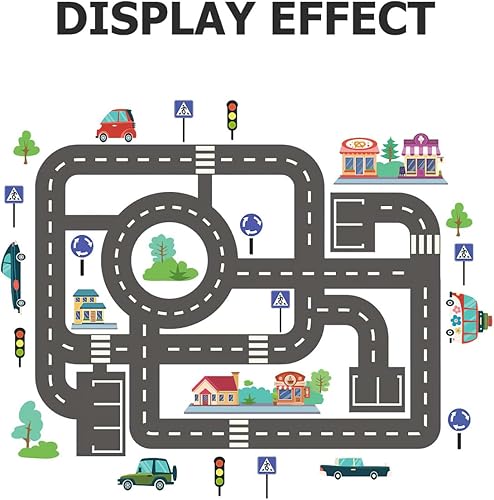 Miniatura 2 de 2 hojas de calcomanías de pared de semáforo para decoración de habitación de niños y niñas, diseño duradero de caricaturas para automóvil y riel,