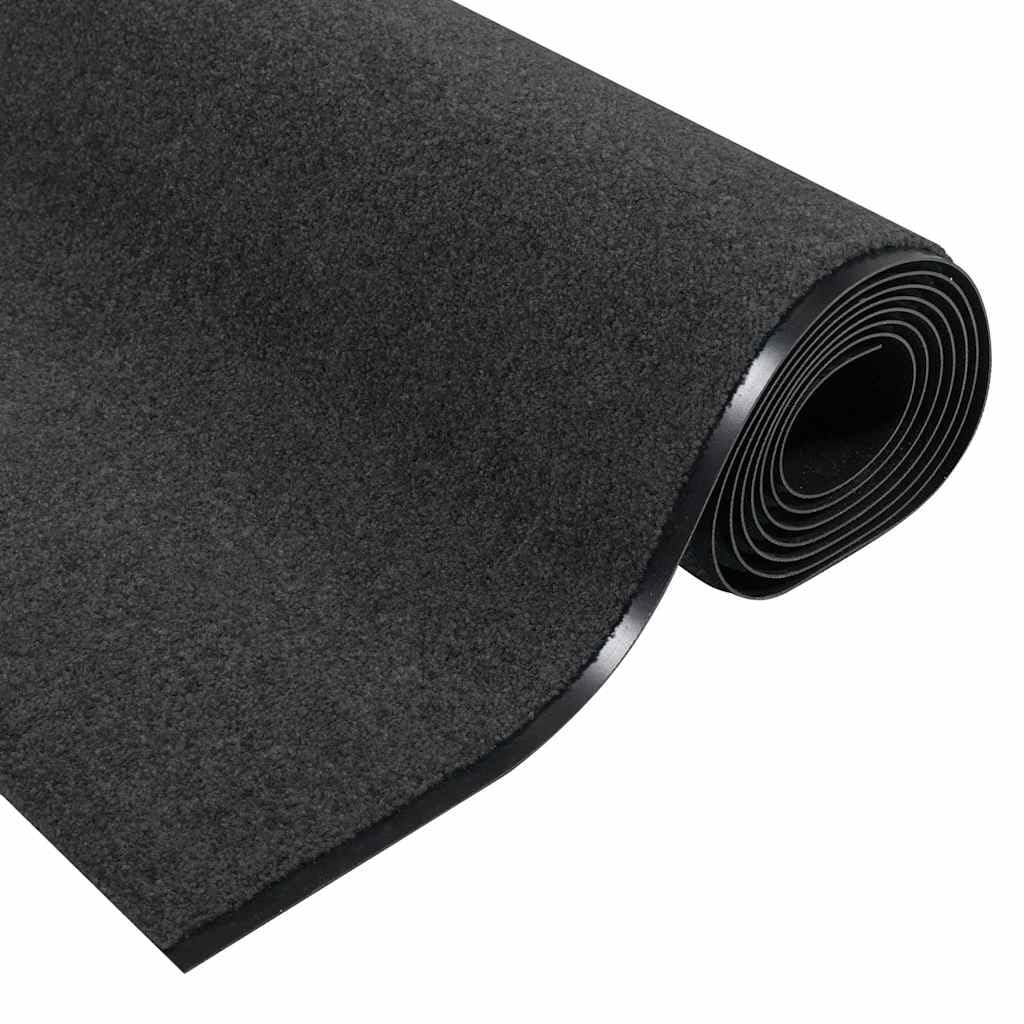 Fußmatte Anthrazit Schwarz 120x400 cm Polyamid Türvorleger