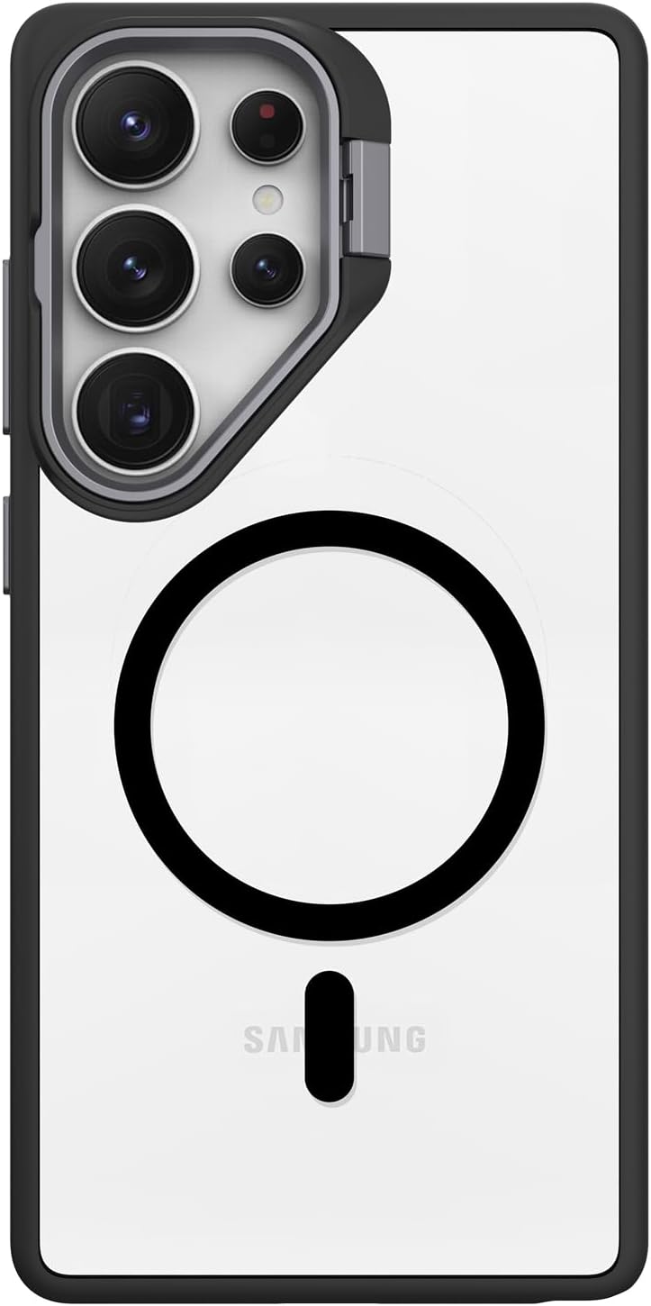 Prodigee KickIt for Samsung S25 Seires, Built in Kickstad, Compatible with MagSafe, Slim & Tough, Military Grade Protection (KickIt: Black, Samsung S25 Ultra (6.9))