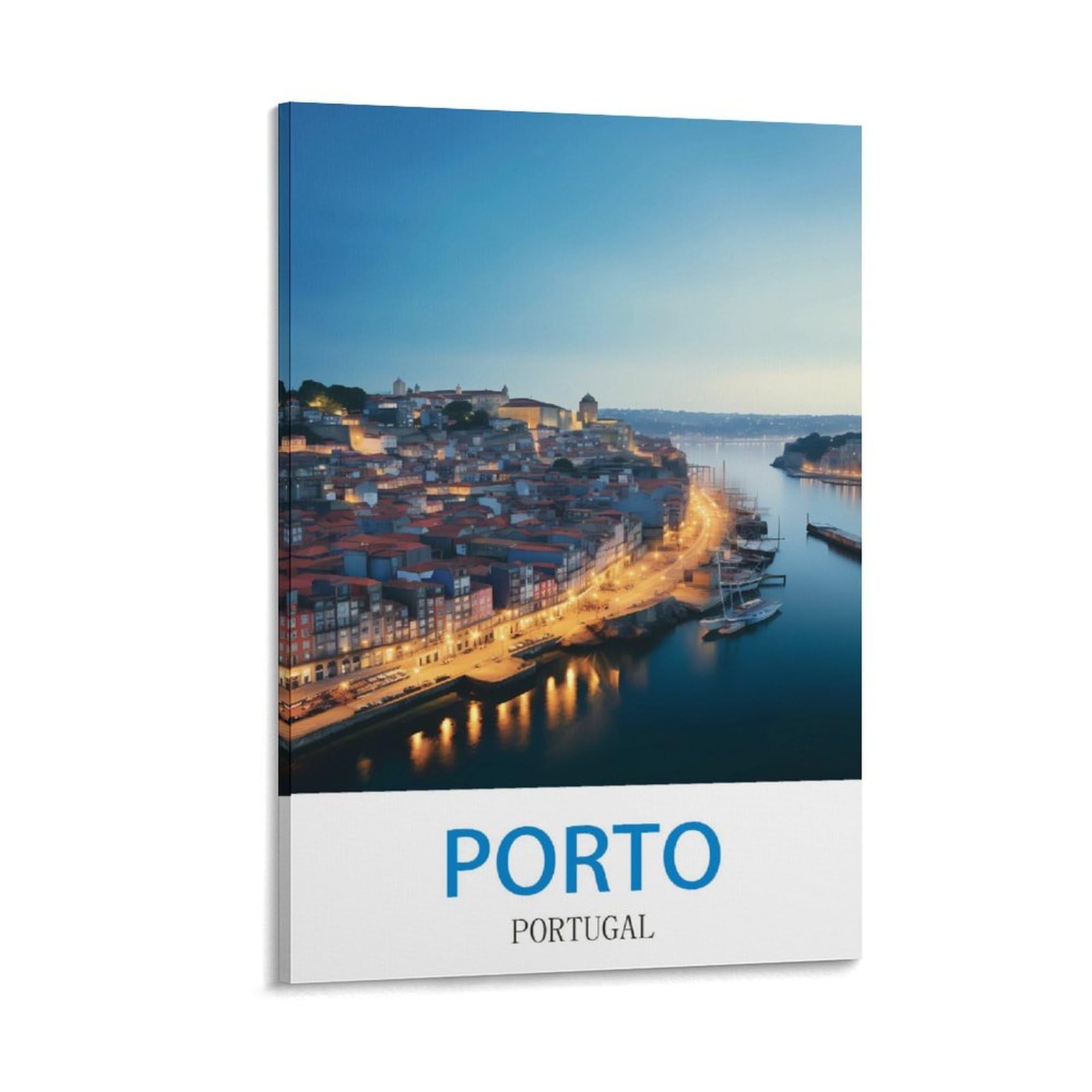 Lnuyitr Frame-Style Porto Portugal Vintage Travel Posters 08X12inch(20X30cm) Canvas Art Posters And Wall Art Picture Prints Modern Home Bedroom Decor Posters