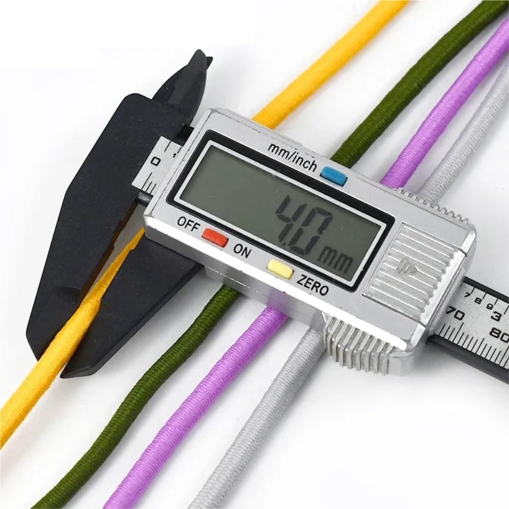 Fasce elastiche da 4 mm, multicolore per vestiti per capelli, fai da te, 5 – 20 m (confezione da 20 metri)